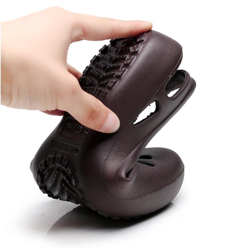 Летние легкие противоскользящие туфли с отверстиями, сабо для женщин, сандалии на плоской подошве для медсестры, уличный пляжный желе