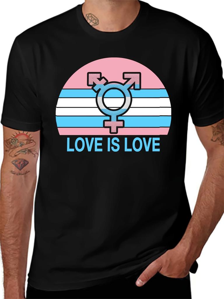 Mens and Womens Transgender Dont Love That Love Tshirt Soft Cotton Round Neck Short Sleeve LGBTQProud Neutral Tshirt