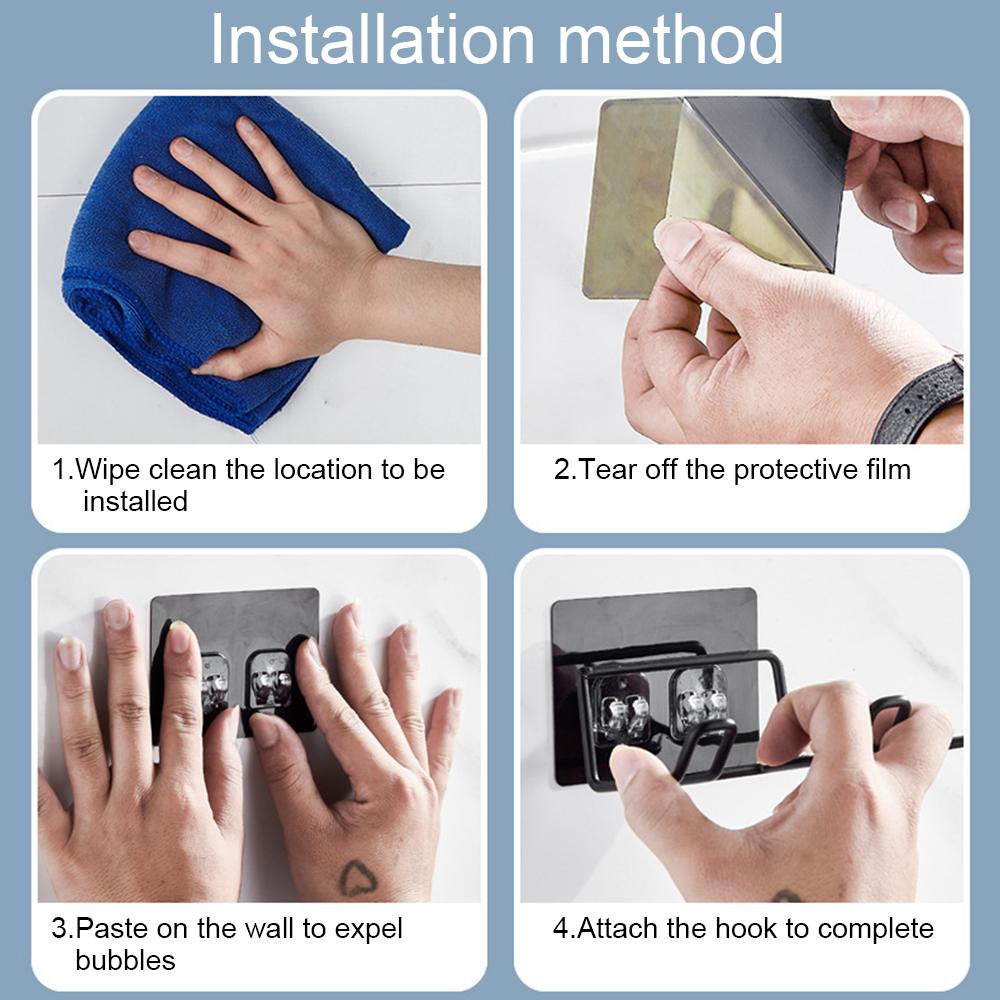 Кронштейн для фена Настенный кронштейн для фена Аксессуары для ванной комнаты Органайзер для хранения вещей в доме Аксессуары для ванной комнаты