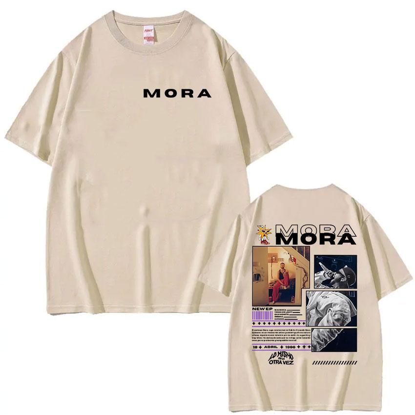 Rapper MORA Tour 2025 New Album Graphic T Shirts Men Clothing Hip Hop Gothic TShirt Y2K Vintage Oversized Short Sleeve TShirts