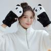 Protection Gloves Women  Flip Gloves Apparel Accessories Cartoon Panda  Gloves Autumn Winter Gloves