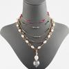 C220 18K Gold Plated High Quality Colorful Natural Stone Metal Chain Diy Necklace Bracelet for Women Jewelry Making 1m/lot