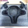 For BMW 5 6 7Series ID6 M5 F90 X3M F97 X4M F98 G30 G32 G11 G12 X3 X4 G01 G02 2016-2021 Carbon Fiber Steering Wheel Trim Cover