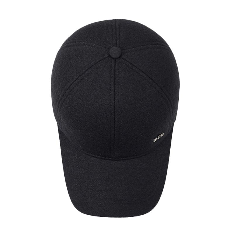Теплая бейсболка с толстой защитой ушей для мужчин, осенне-зимняя, для среднего возраста, для улицы