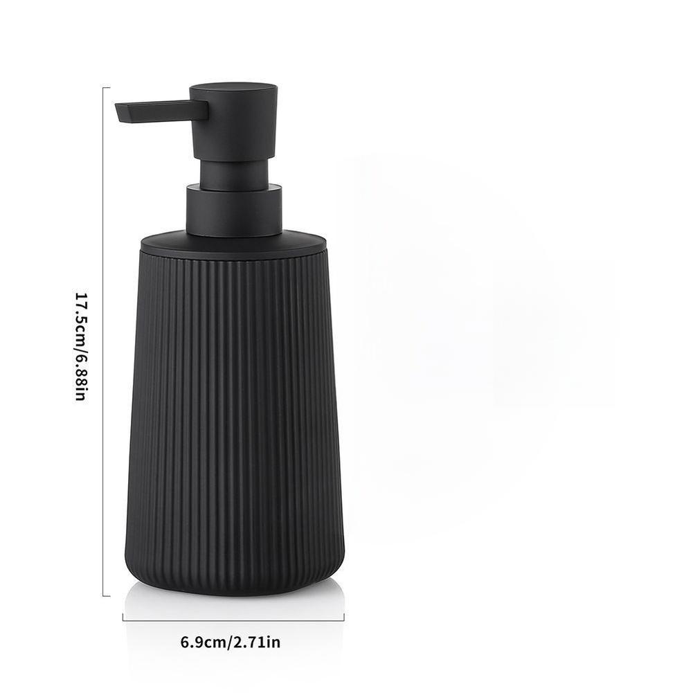 Plastic Soap Dispenser Pump Bottle 380ml Black For Kitchen Bathroom Lotion Dishwashing Liquid Dispensing Empty Bottle