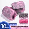 Steel Wool Soap Pads 10Pcs Scrubbing Pads Household Cleaning Sponges Pre-Soaped Pads For Cleaning Dishes Pots Pans And Ovens