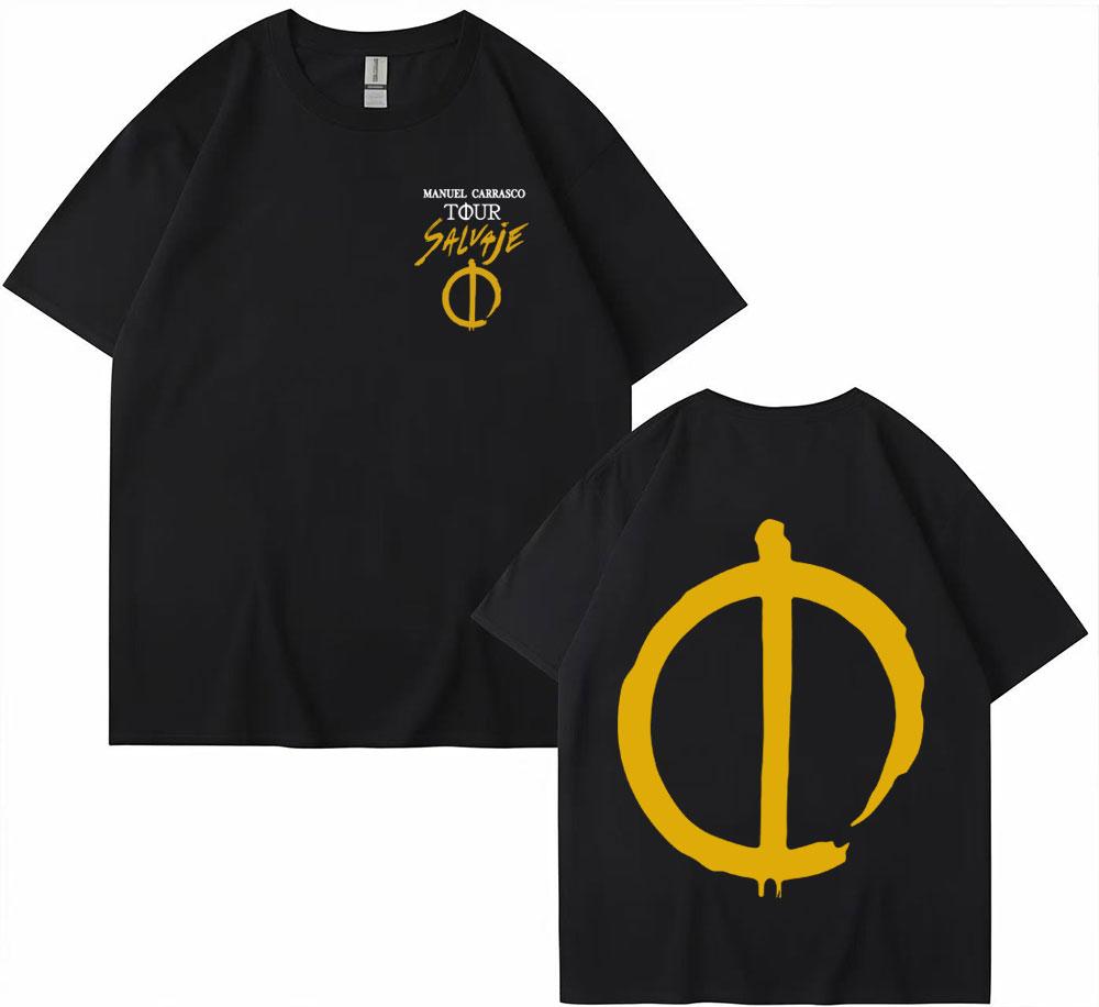 Rapper Manuel Carrasco Salvaje Tour 2025 Graphic T Shirt Vintage Fashion Hip Hop 100 Cotton T Shirts Men Women Comfort T Shirts