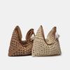 Large capacity woven bag new summer fashion shoulder straw bag seaside vacation leisure commuter tote bag