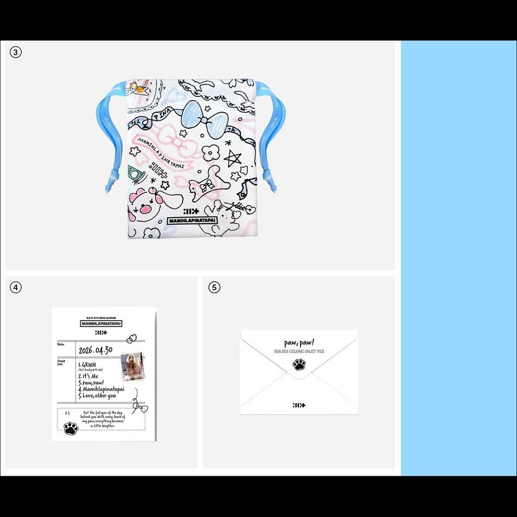 [Предзаказ] ILLIT [MAMIHLAPINATAPAI] Керамический объект Гуаша версия. + Бесплатный подарок