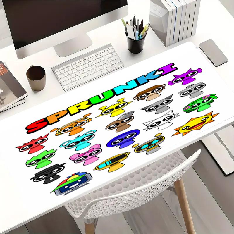 Sprunki Theme Mouse Pad, Non Slip Rubber Base, Multifunctional Office & Home Decor, Perfect for Workspace Personalization.
