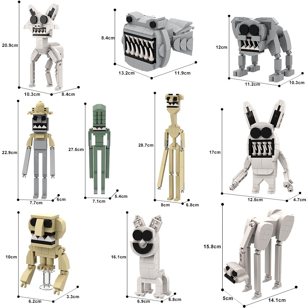 MOC Новая игра ужасов Zoonomaly Модель из кубиков Животное-ужастик Кошка Слон Коала Обезьяна Строительные блоки Зоопарк ужасов Сборные игрушки Подарок