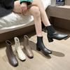 Короткие ботинки женские ботинки весна и осень новые ботинки Мартин толстый каблук тонкие ботинки ботинки