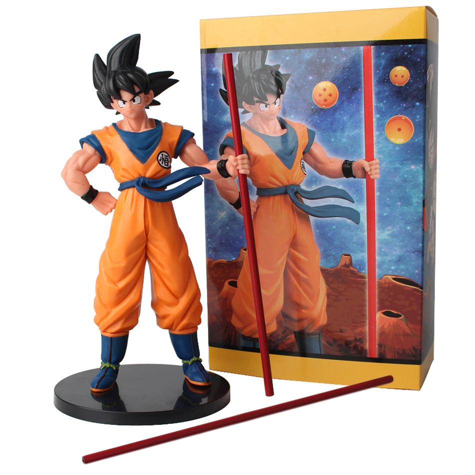 / Dragon Ball Son Goku Super Saiyan Anime Figure 22cm Goku DBZ Action Figure Model Gifts Collectible Doll Kids Birthday Gift