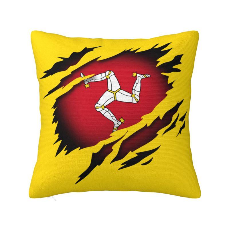 Motorcycle Sport Isle Of Man TT Races Cushion Cover cm Throw Pillow Case Living Room Decoration Sofa Chair Pillowslip