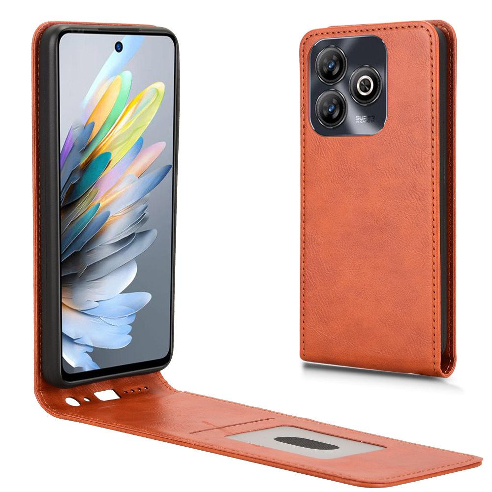 Кожаные флип-чехлы для ZTE Blade A75 4G/Blackview Oscal Flat 2/Wave 8C Up And Down флип-чехол из искусственной кожи прочный чехол