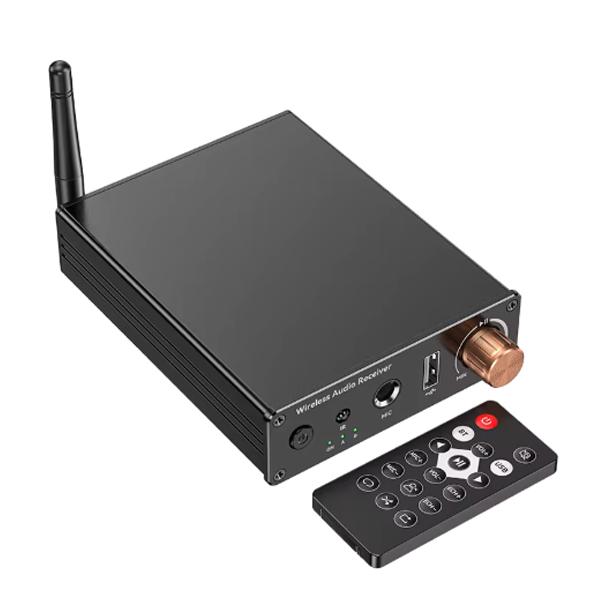 Bluetooth 6.0 Audio Receiver 3.5mm AUX RCA USB 6.5MM Microphone Music Wireless Adapter USB U-Disk HIFI Lossless Music for TV PC