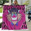 1pc Blanket - Scarlemagne Print Design, Lightweight Blanket for Sofa, Bed- Soft &Warm, Gift for All Seasons