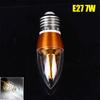 E14 E27 Светодиодная Ретро Лампа-Свеча 220В Энергосберегающая Лампа 5Вт 7Вт Точечный Светильник Лампочка Лампа Люстра Для Домашнего Декора