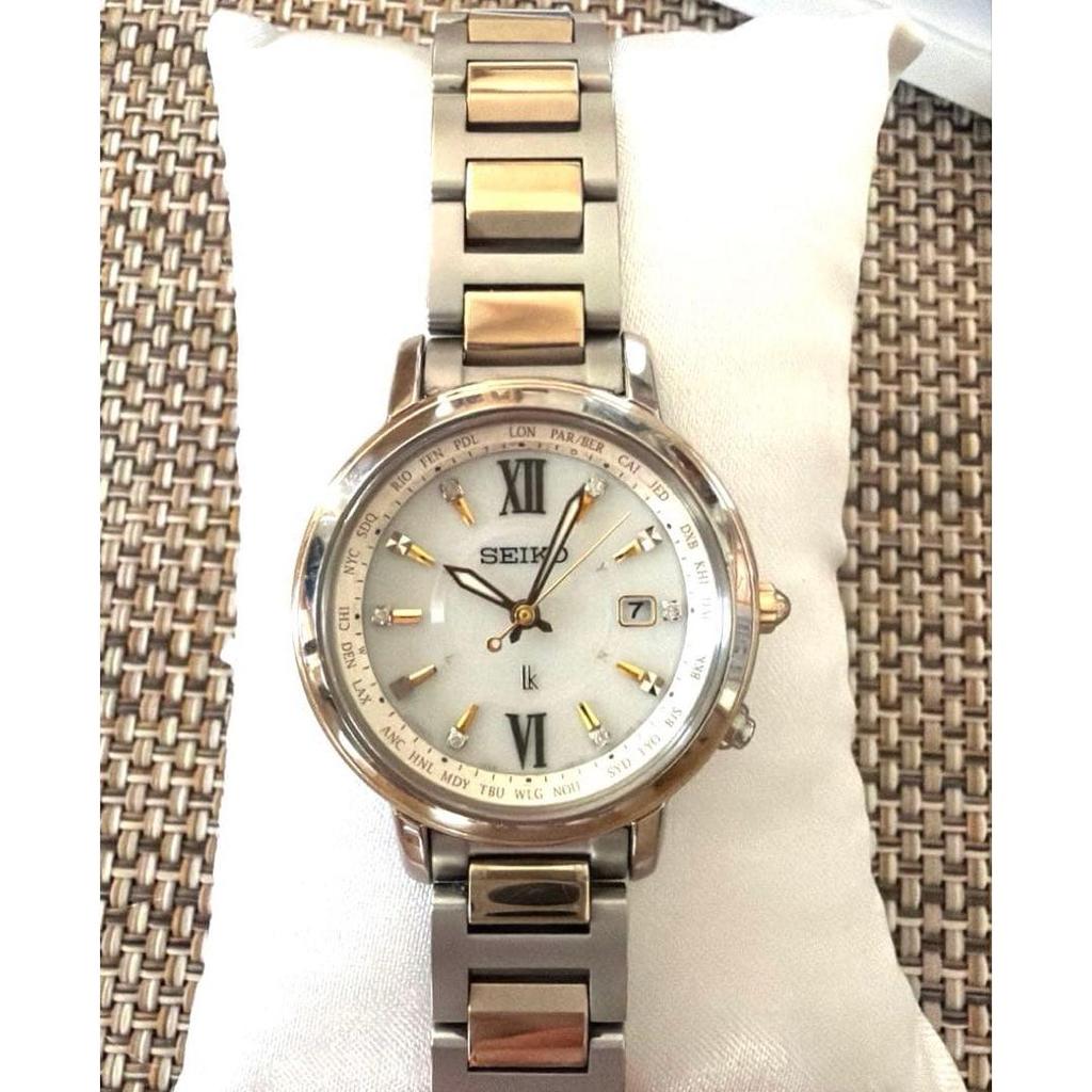 Б/у женские часы SEIKO LUKIA SSQV032 с солнечной батареей и радиоконтролем