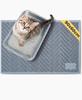 Tapis Litière Chat - PiuPet - 90x60cm - Antidérapant - PVC Épais - Maille Tissée