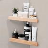 Угловая полка для ванной из бука, стойка для хранения унитаза без перфорации, водонепроницаемая и влагостойкая полка из цельного дерева для хранения инструментов
