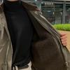 Men's Stand-up Collar Work Jacket Cotton Autumn and Winter Korean Style Loose and Trendy Velvet Thickened Cotton Coat