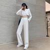 Autumn High Waist Straight Suits Pants Women Solid Office Ladies Wide Leg Pants Female Loose Add  Long Trousers Woman Pantalones