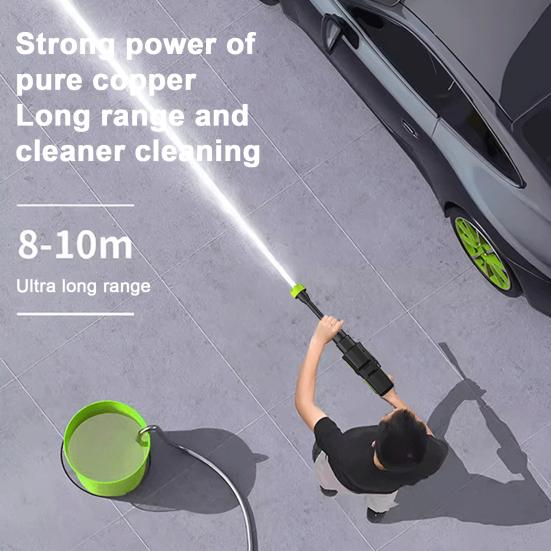 Аккумуляторная мойка высокого давления с насадкой 6-в-1, индикатором мощности, беспроводной электрический очиститель, портативная, универсальная, для автомобиля
