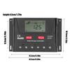 30A 12V/24V PWM Контроллер заряда солнечных батарей Регулятор с ЖК-дисплеем Автоматическое определение Регулируемый параметр для RV Яхты