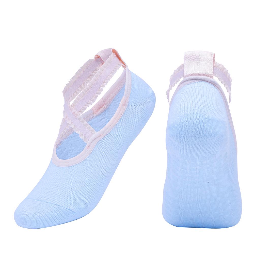 Women Yoga Anti-slip Socks Ladies Ventilation Ballet Dance Gym Fitness Pilates Cotton Socks