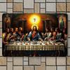 2D Плоский 30*20см, Деревянное настенное искусство на религиозную тематику: Сцена Тайной Вечери, Идеально для христианского декора, для дома, кухни, сада, спальни, бара.