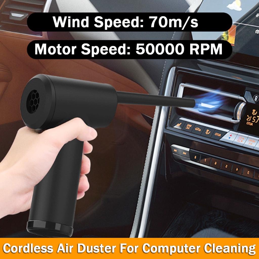 50000RPM Rechargeable Cordless Computer Cleaner Electric High Pressure Air Duster Blower Keyboard Laptop Camera PC Cleaning Tool DC 5V