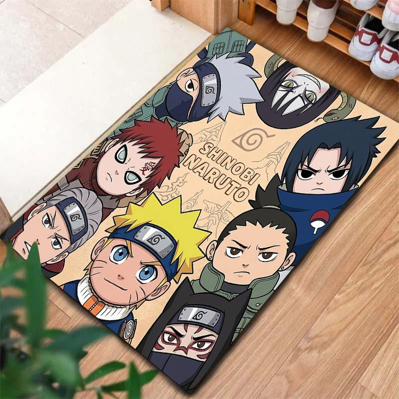 Ковер Naruto Sasuke Rivals для гостиной, спальни, дома, украшение для дивана, нескользящий коврик для игр детей