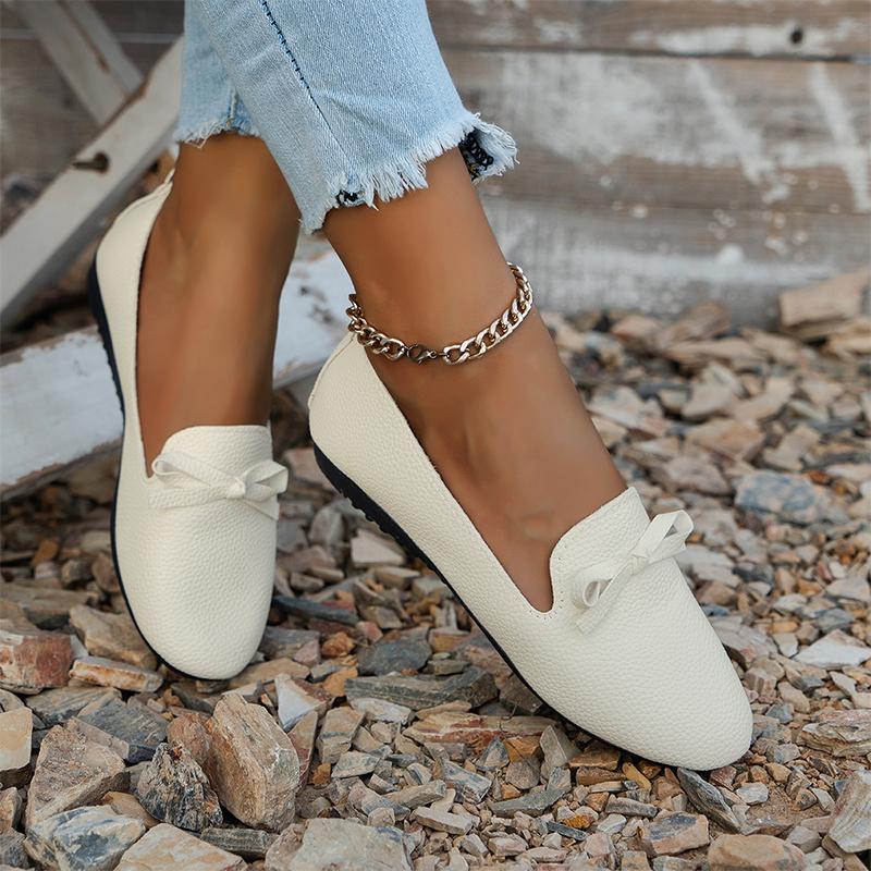 Женские туфли-лоферы с бантом на плоской подошве, модная спортивная обувь на осень 2024 года, новая модная повседневная обувь для бега, удобные туфли для прогулок и путешествий Mujer Zapatos