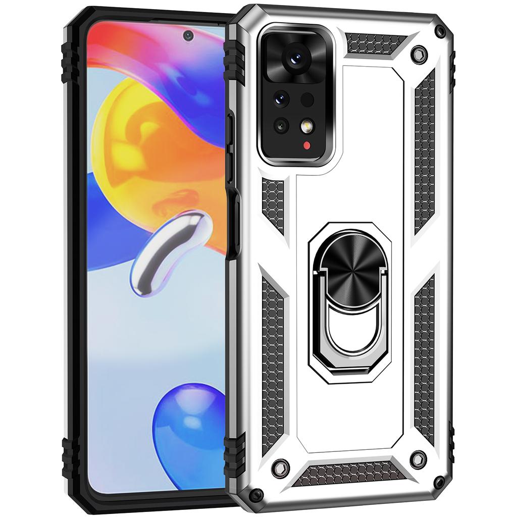 For Xiaomi Redmi Note 11E Pro 5G/Xiaomi Redmi Note 11 Pro 5G (Qualcomm) Case PC+TPU Phone Cover with Kickstand