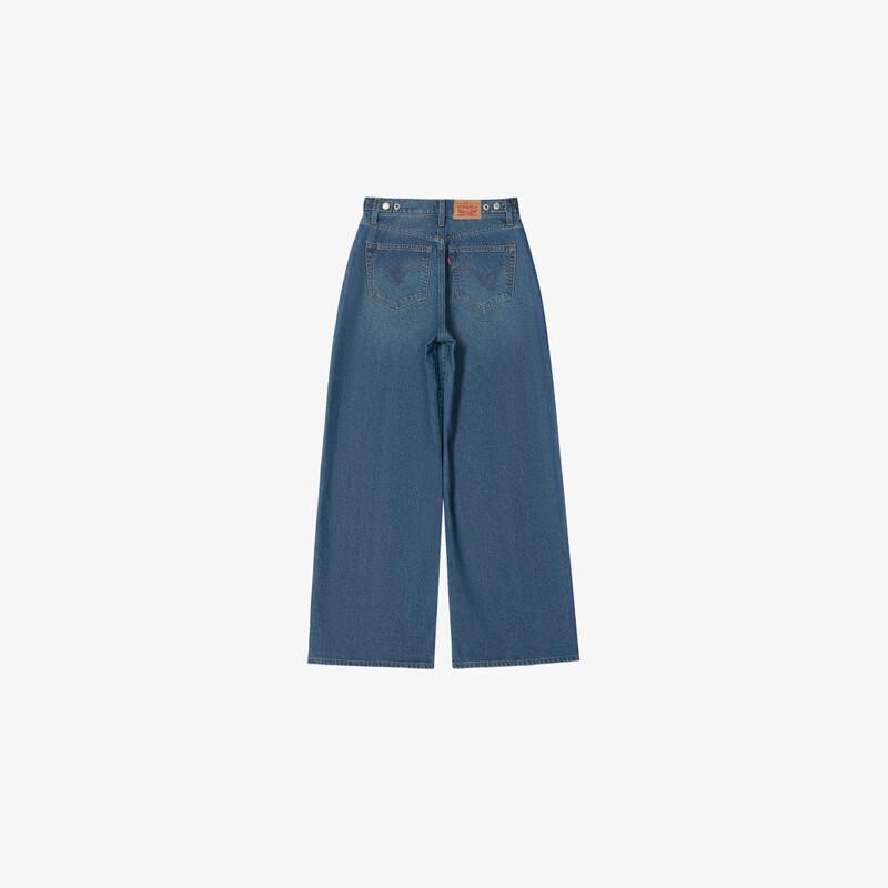 Levi's Женские зимние теплые мешковатые прямые джинсы