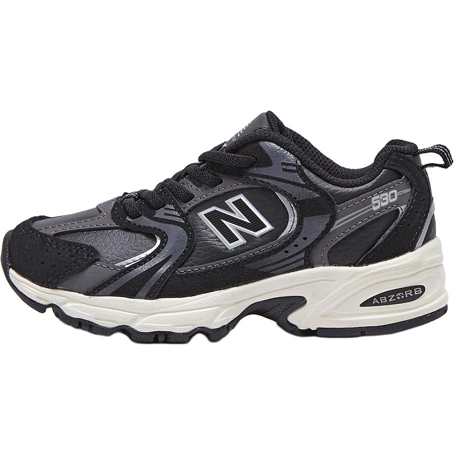 New Balance NB 530 Удобные Универсальные Амортизирующие Прочные Низкие Повседневные Кроссовки Детские Кроссовки Черные PZ530BMT