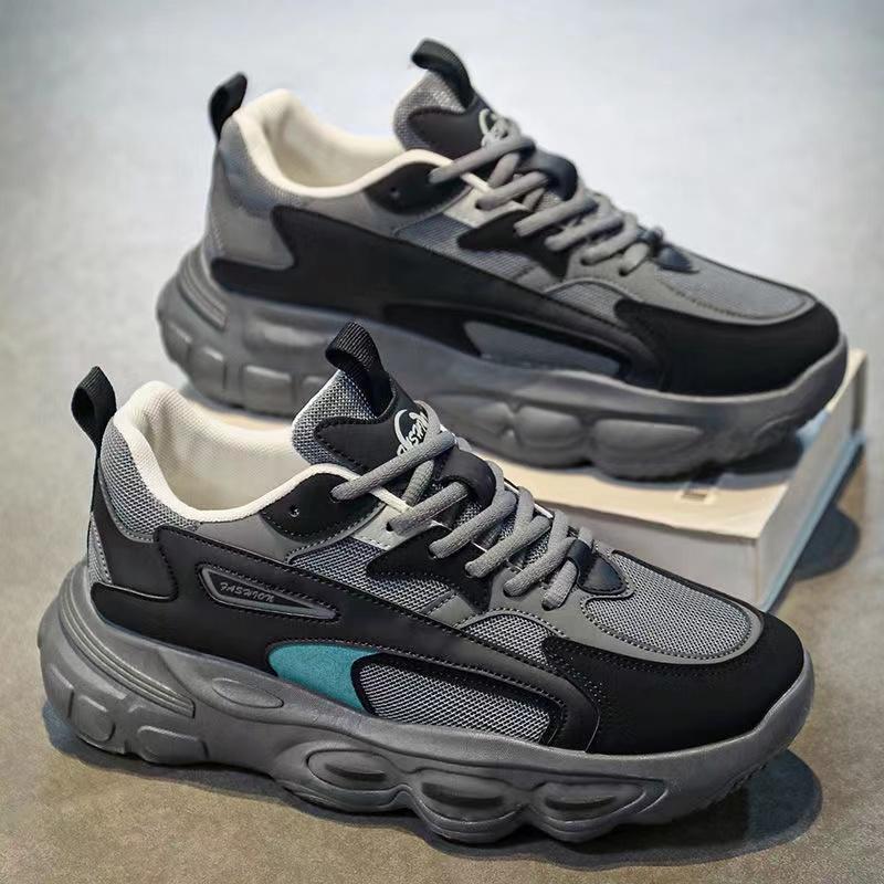 Модные оригинальные дизайнерские модные мужские кроссовки, увеличивающие рост, повседневные кроссовки в стиле ретро, модная спортивная обувь на платформе, мужская массивная обувь