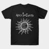 Мужская черная футболка с принтом Alice In Chains Винтажная Печать на трансферной бумаге без вырезания Хлопковая футболка