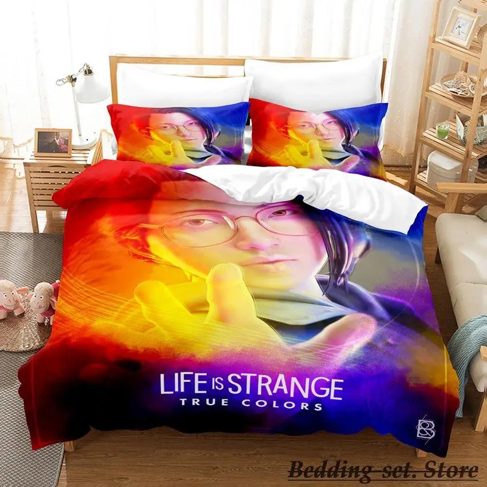 Постельное белье Life Is Strange True Colors Односпальный Полуторный Двуспальный Кингсайз Комплект для кровати Взрослый Детский Спальня Комплекты пододеяльников Аниме Игра