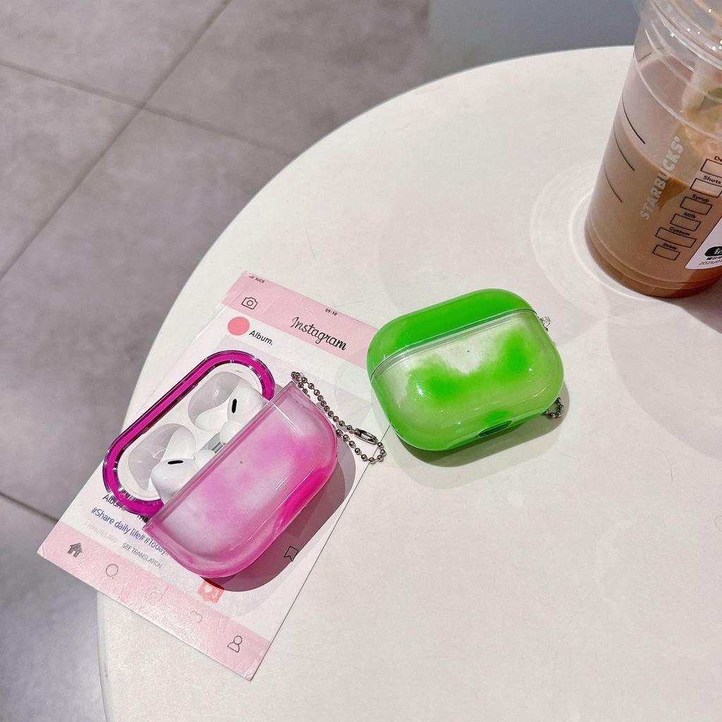 Светящийся чехол из жидкого песка для AirPods 1/2/3 и Pro