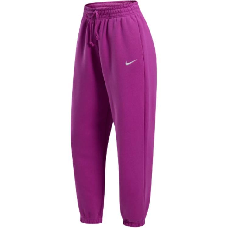 Nike Спортивные штаны Phoenix Fleece, вязаные, женские, цвет горячая фуксия, FZ5997-518