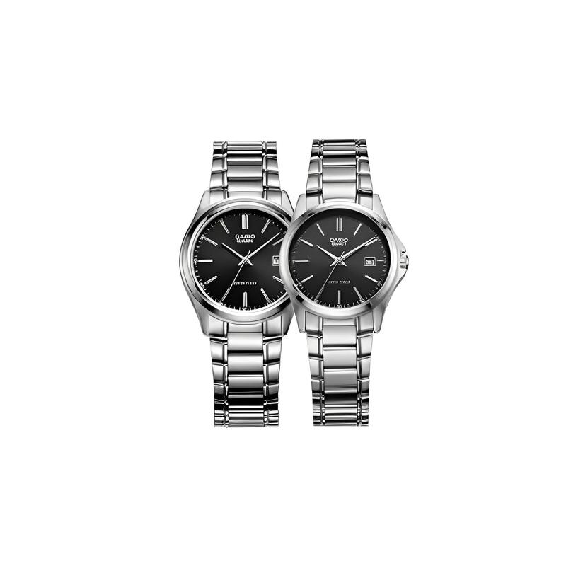 Casio Часы серия-LTP пара простой повседневный модный кварцевый механизм стальной ремешок японские и корейские часы одинаковые MTP-1183A-1ALTP-1183A-1A
