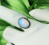 Opalite Gemstone 925 Sterling Silver Plated US SZ 5 Ring MM-R1
