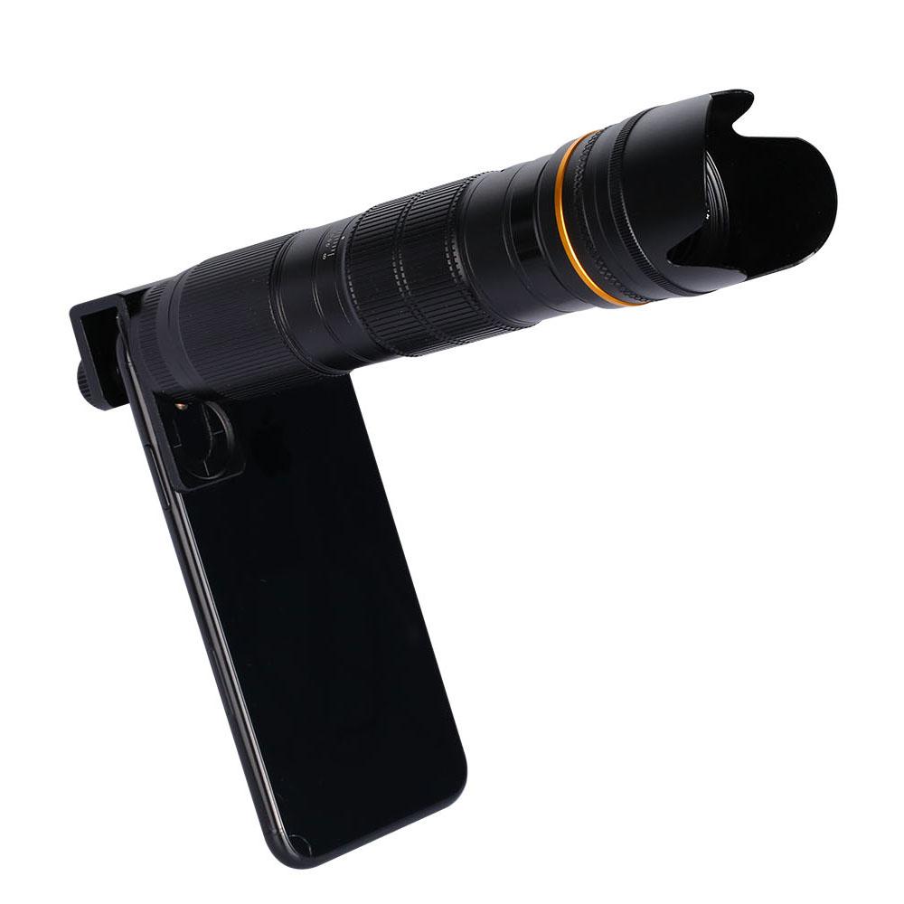 Mobile Camera Zoom Lens 4K HD Telescope Camera Zoom Lens Waterproof Adjustable Cell Phone Telephoto Lenses Smartphone Lenses