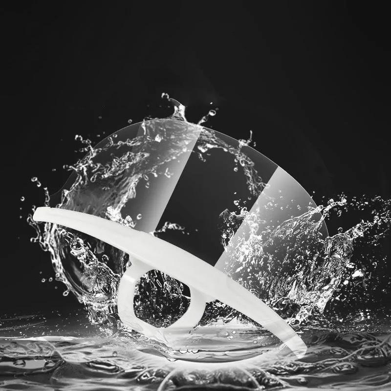 20 шт. Прозрачная пластиковая маска для кейтеринга Отель Красота Шеф-повар Официант Защитная маска Многоразовая Видимая Брызгозащитная маска