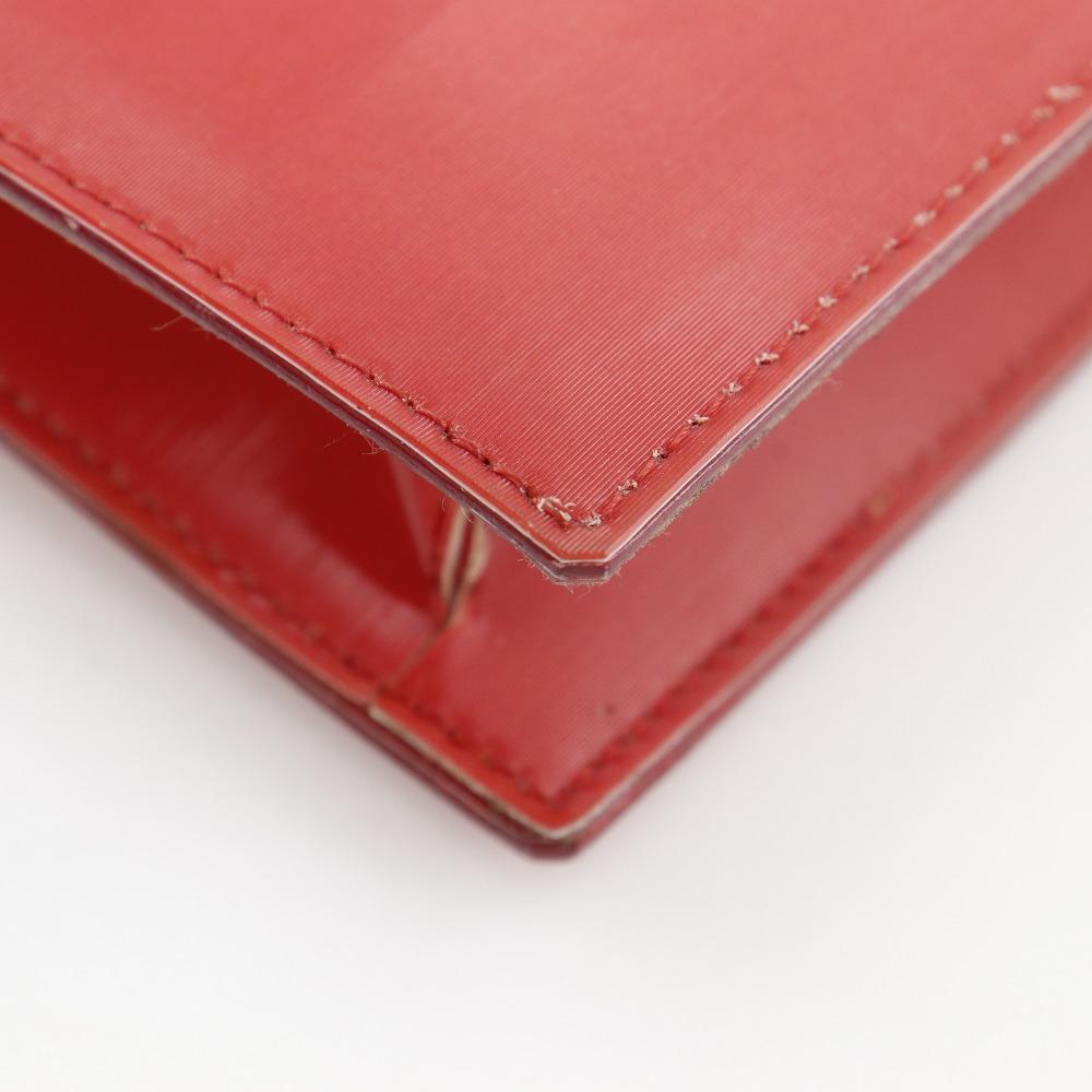 CHANEL Hologram Chain Shoulder Shoulder Bag COCO Mark Red Plastics Women Used