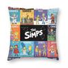 The Simpsons Cartoon Pillowcase Soft Polyester Cushion Cover Decorative Pillow Case Cover Home Zippered