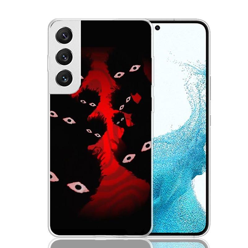 Чехол для телефона 'Страшное лицо с глазами' для Samsung Galaxy S26 Ultra S23 S24 S25 Edge S20 FE S21 S22 Plus Мягкий чехол с принтом Fundas Galax