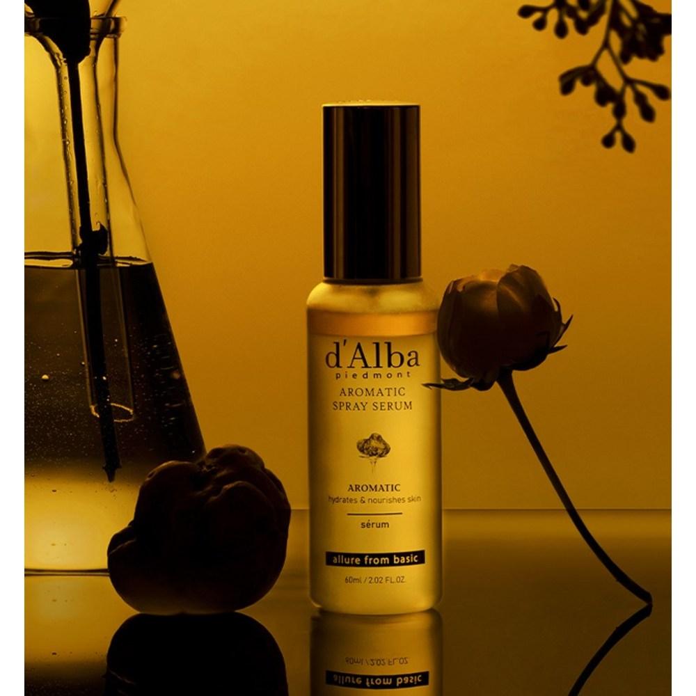 d'Alba Сыворотка-спрей с белым трюфелем, первый ароматический спрей, 60 мл + Набор масок Double Mask Pack, 60 мл, 2 набора